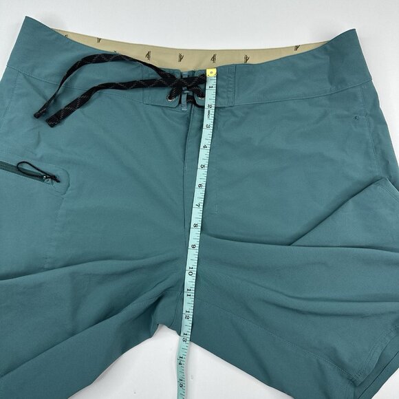 Patagonia Men's Teal Resortwear Swim Trunk Boardshort W35.25/L9 - Picture 14 of 16